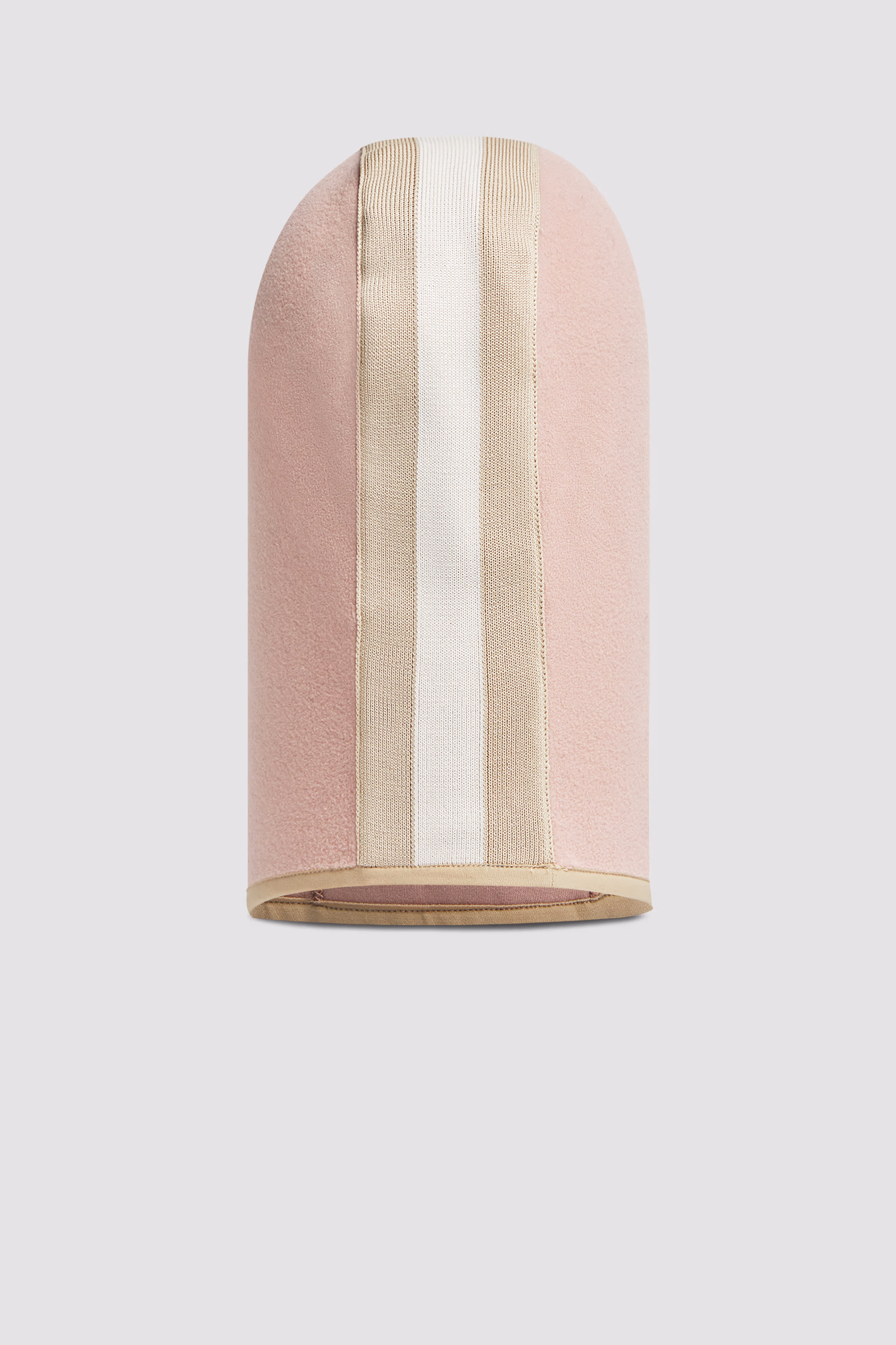 Tricolor Fleece Balaclava Gender Neutral Light Pink Moncler 3